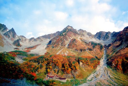 涸沢 穂高 涸沢小屋 紅葉 秋