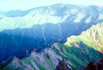 槍ヶ岳山頂　槍の穂先からの絶景